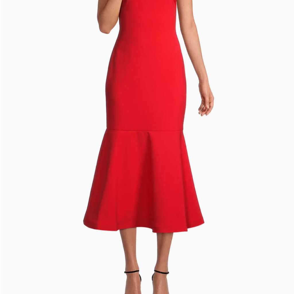 Likely Brighton Dress Nwt- Elegant Red Sleeveless Dress